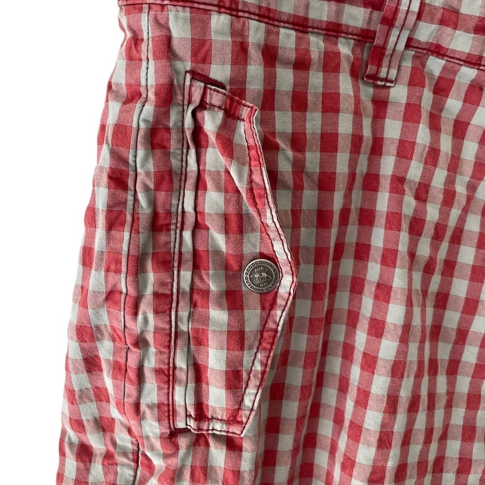 RODD & Gunn Red and Grey Check Cargo Utility Shorts - Picture 7 of 9
